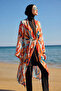 Remsa Hijab Swimsuit with Single Kaftan Kimono Pareo Orange RP027 Lotus - 2