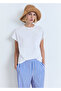 Straight Cut Trousers with Stripes - 7