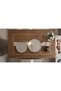 2-Piece Wooden Ball Stand Stainless Steel Presentation Stand Candy Holder Silver Color 28 and 21 cm - 2
