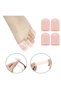 Jinhou Ultra Silicone Toe/Hand Finger Protector & Separator – Perforated Breathable Soft Gel Finger Sleeve |   Washable Again and Again |   8 Pieces (S: 4, M: 4) |   Skin Color - 5