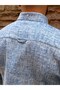 Slim Fit Long Sleeve Muslin Digital Printed Men's Shirt with Gift Box Fs-004599 - Blue - 4