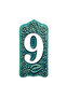 Tulip Patterned Ceramic Door Number 0-9 |   Outdoor Durable