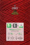Thin Cotton Macrame Yarn • Red • 5-Pack × 200 Gr / 170 m • 2 mm • Cotton Cord • Macrame, Bags, Accessories - 3