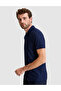 Navy Blue Slim Fit Buttoned Polo Collar T-Shirt 50310233-Vr033 - 3