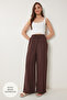 Muslin Palazzo Trousers Brown Lmx0008