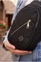 Women's Black Multi-Compartment Shoulder Bag - Daily Crossbody Bag (29X17X6 cm) - 4