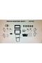 Dacia duster 2017 - 23 piece dashboard trim (piano black)