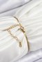 316L Steel Chain Enameled Artistic Portrait Zircon Stone Planet Model Gold Color Women's Bracelet - 2