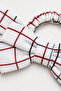 Plaid Red Ribbon Rubber Buckle - 2