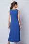 Women's Cotton Sleeveless Dress Cobalt Blue Color - 2