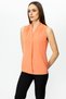 Women's Minimalist V-Neck Sleeveless Blouse - Casual & Office Chic - 2