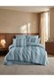 Bella Gold Natural Cotton Double Duvet Cover Set, Duvet Cover Set with Fitted Sheet - 4