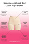 Premium - Women's Ultra-comfortable Seamless High Waist Long Leg Boxer 3 Pack - 4