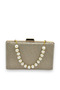 Dot Pattern Gold Gold Gold Color Women's Evening Dress Bag Wedding Engagement Graduation