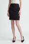 Slim Fit Black High Waist Mini Skirt - 2