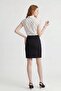 Slim Fit Black High Waist Mini Skirt - 3