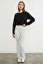 3 Thread Crop Sweatshirt with Heart Accessories - 4