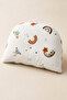 100% Cotton Poplin 2-Piece Pillowcase and Bead Silicone Filled Moon Pillow Newborn Baby Set - 2