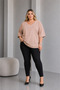 Plus Size Women's V-Neck Single Jersey T-Shirt - 2