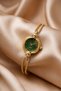 Minosh Women's Gold Wicker Cord Green Dial Elegant Vintage Quartz Wristwatch |   Minimal Luxury 2026 - 3