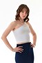 Ribbed Cross Strap Crop Body - 6