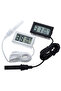 black Mini LCD Digital Thermometer Hygrometer High Precision Household Humidity Gauge Incubator Aqua - 8