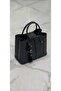 Women's Glittery Sleeve and Shoulder Bag S Black