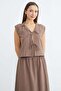 2-Piece Set with Tie-Front Jacquard Skirt - 4