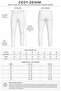 Men's High Waist Mom Jean Skinny Leg Lycra Pants C333-Anthracite - 2