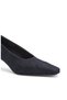 Lacivert Süet Deri Stiletto - 6