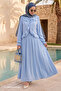 Tied Ruffle Modal Baby Blue Set - 3