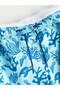 Trendlucky Men's Short Length Patterned Swim Shorts with Difference in Length - 6
