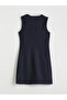 Original Crochet Collar Mini Jean Dress - 6