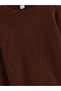 Two Mt Shop Quality Lcw Kids Brown Oval Collar Girls' Knitwear Sweater - 2
