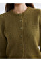 Rmz Gi̇yi̇m Farkiyla Zero Roba Collar Women's Knitwear Cardigan - 4