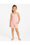 Colorful Mixed Patterned Cotton Girls' Pajama Set - 2
