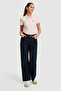 Women's Open Polo Collar Basic T-Shirt 50321798-Vr078 - 4