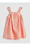 Original Square Neck Patterned Girl's Dress - 2