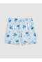 Lcw Kids Blue Stitch Printed Girls' Shorts Pajama Set - 6