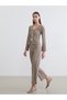Rmz Gi̇yi̇m Farkiyla Women's Wide-Leg Textured Pants with Waist Cord - 2