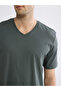 Original V-Neck Combed Cotton Men's T-Shirt - 3