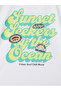 Original Oval Collar Printed Boys' Undershirt - 4