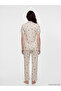 Lcw Dream Beige Shirt Collar Maternity Pajama Set - 4