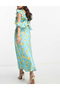 Rochie lunga, Albastru - 2