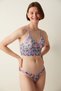 Multicolored Butterfly Printed Bralette - 3