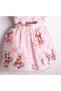 Girl's Sweet Rabbit Print Low-Cut Dress 2-5 Years Old Pink - 3