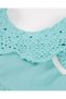 Girl's Crochet Bebe Collar Floral Dress 2-8 Years Blue - 3