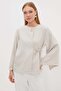 Single Button Sleeve Slit Jacket