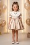 Baby Girl Dress Girls' Dress Birthday Party Wedding Dress Lace Short Sleeve Lined Dress - 3