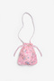 Pink Flower and Sequin Detailed Girls' Bag